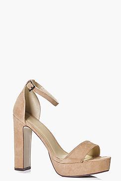 Boohoo Katie Two Part Platform Heel
