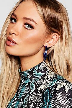 Boohoo Cobalt Perspex Hoops