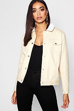 Boohoo Padded Oversize Coloured Denim Jacket