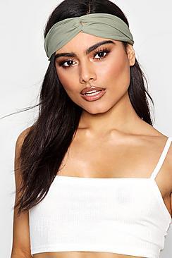 Boohoo Jenna Woven Twist Knot Headband