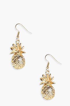 Boohoo Grace Pineapple Earrings