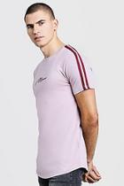 Boohoo Man Signature Longline T-shirt With Tape Detail