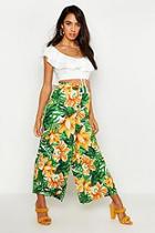 Boohoo Tropical Print Culottes