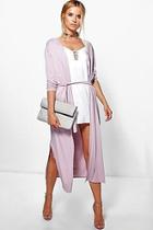 Boohoo Jessica Belted Jersey Duster