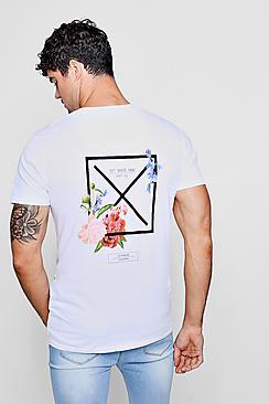 Boohoo Back Print T-shirt In Regular Fit