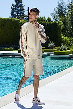 Boohoo French Montana Tribal Sweater & Short Set