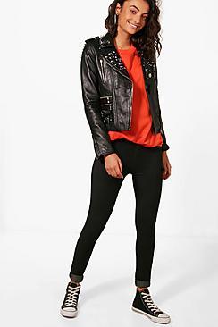 Boohoo Tall Jess Turn Up Pocket Jeggings