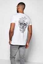 Boohoo Butterfly Skull Print T Shirt