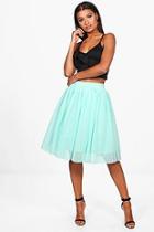 Boohoo Boutique Maya Heart Tulle Full Midi Skirt