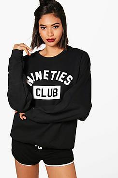 Boohoo Slogan Sweatshirt