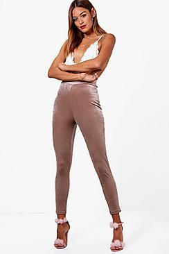 Boohoo Basic Velvet Leggings