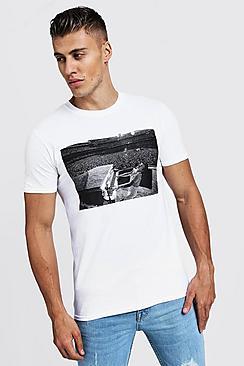 Boohoo Elton John Piano Man License T-shirt