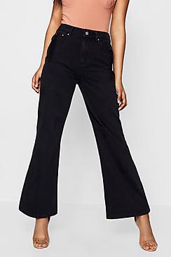 Boohoo Tamsin Stonewashed Rigid Wide Leg Jean