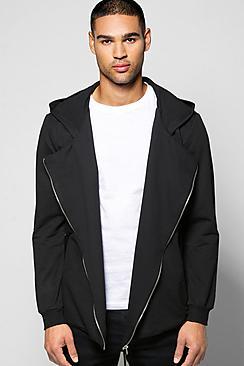 Boohoo Longline Fishtail Hoodie