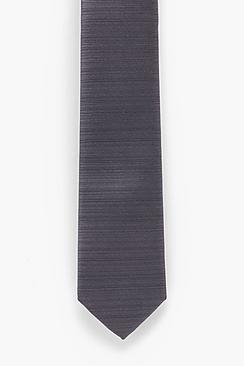 Boohoo Grey Textured Skinny Tie