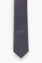 Boohoo Grey Textured Skinny Tie
