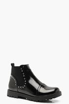 Boohoo Brogue Style Studded Chelsea Boots