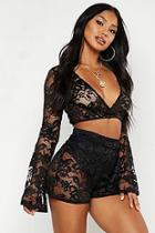 Boohoo Lace High Waisted Short