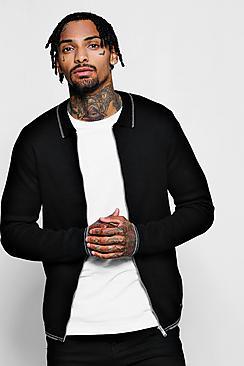 Boohoo Zip Through Cotton Cardigan