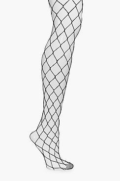 Boohoo Abigail Oversized Diamond Fishnet Tights
