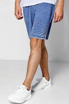 Boohoo Wide Fit Burn Out Jersey Shorts