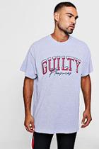Boohoo Oversized Guilty Pleasures Print T-shirt