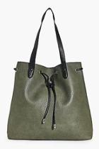 Boohoo Lucy Metal Detail Slouch Shopper Bag