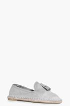 Boohoo Leah Tassel Front Espadrille Grey