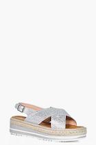 Boohoo Layla Cross Front Espadrille Flatform