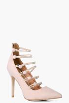 Boohoo Jasmine Wrap Up Court Heel Nude