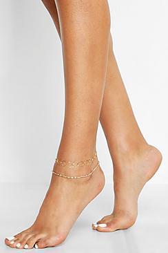 Boohoo Circle Link Chain Anklet