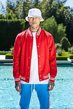 Boohoo French Montana Star Varsity Bomber