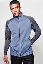Boohoo Active Gym Zip Through Funnel Neck Track Top