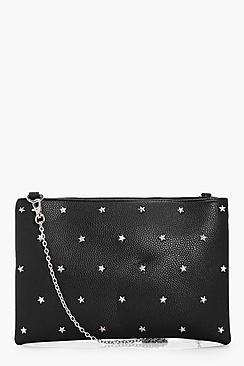 Boohoo Kate Star Stud Clutch