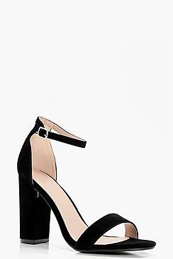 Boohoo Lydia Block 2 Part Heels