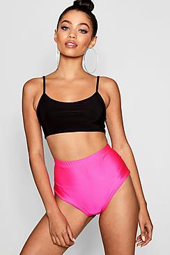 Boohoo Darci Neon High Waisted Hot Pants