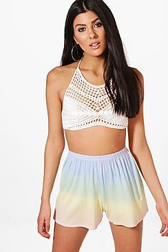 Boohoo Barbara Tie Dye Flippy Shorts