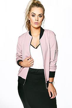 Boohoo Plus Lucy Ma1 Bomber Jacket