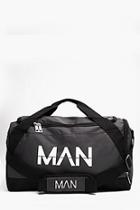 Boohoo Man Branded Gym Bag