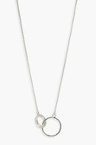 Boohoo Simple Circle Linked Necklace