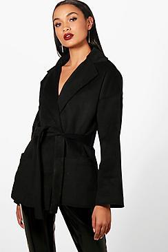 Boohoo Belted Robe Coat