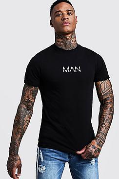 Boohoo Original Man Rolled Sleeve T-shirt