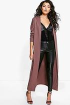 Boohoo Niamh Maxi Collarless Duster