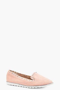 Boohoo Hannah Studded Slipper Ballets