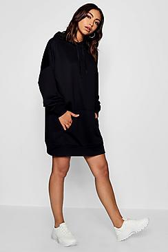 Boohoo The Perfect Oversized Hooded Sweat Dress