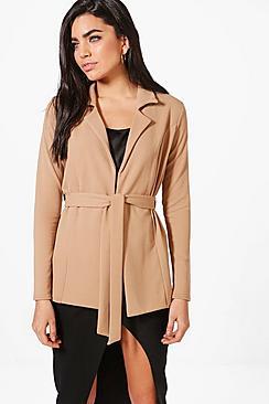 Boohoo Belted Blazer