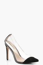 Boohoo Asymmetric Clear Court Shoes