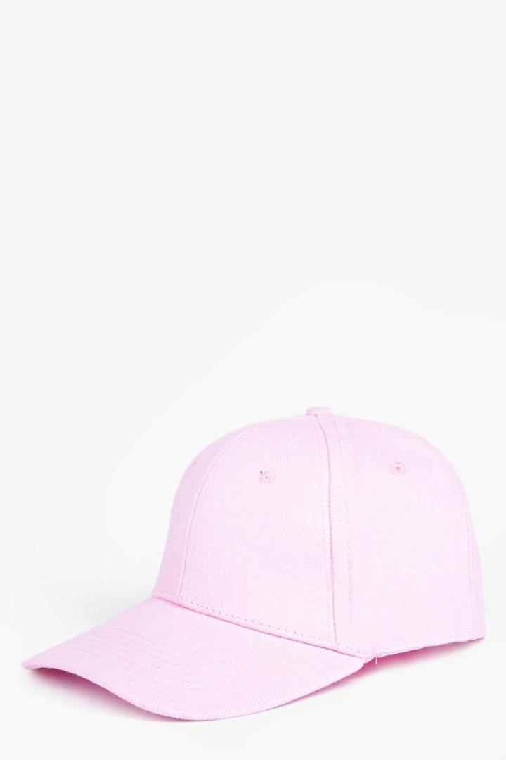 Boohoo Tilly Basic Baseball Cap Pink