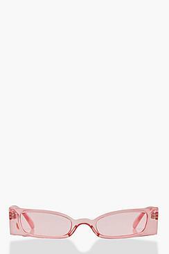 Boohoo Square Edge Fashion Sunglasses With Pouch