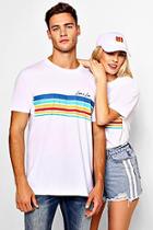 Boohoo Pride Loose Fit Stripe Love Is Love T-shirt